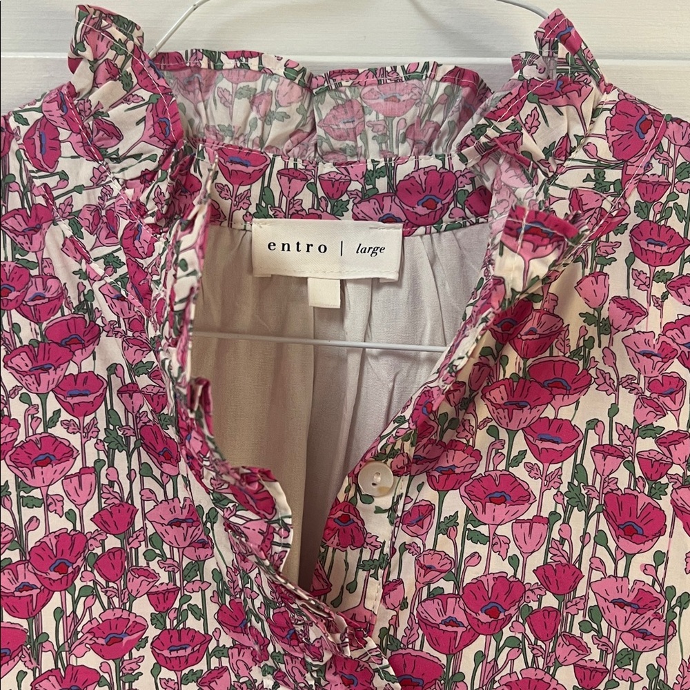 Entro Pink Floral Maxi Dress - Picture 2 of 4